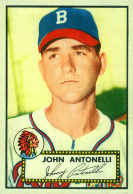 1952 Topps John Antonelli #140 Baseball Card
