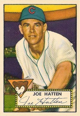 1952 Topps Joe Hatten #194 Baseball Card