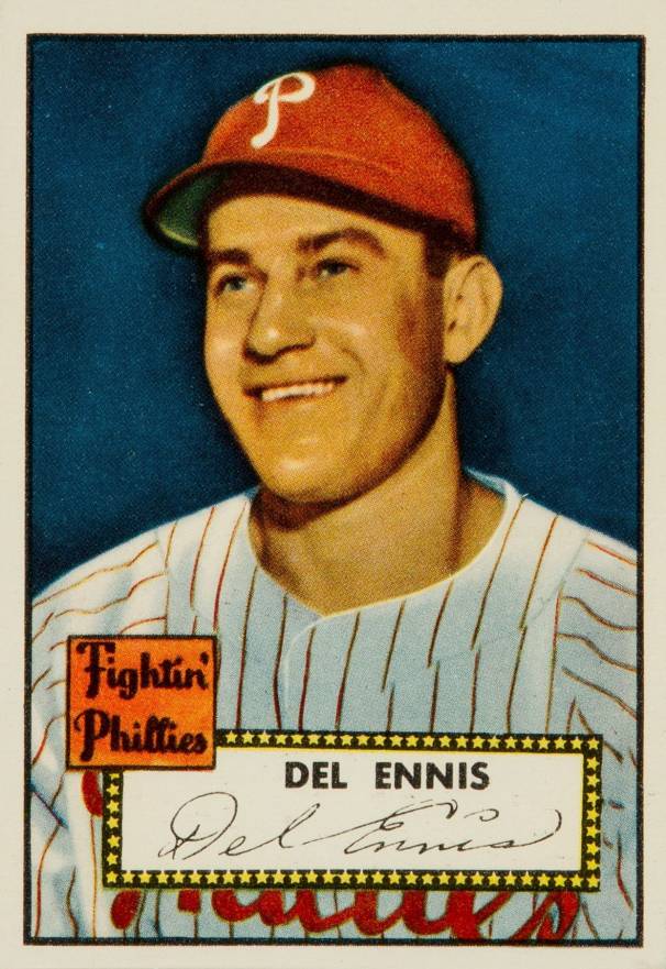 1952 Topps Del Ennis #223 Baseball Card