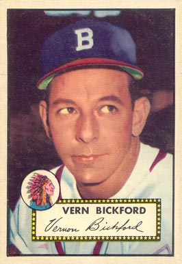 1952 Topps Vern Bickford #252 Baseball Card