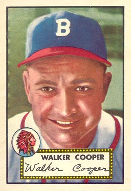 1952 Topps Walker Cooper #294 Baseball Card