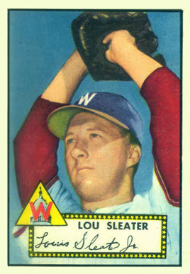 1952 Topps Lou Sleater #306 Baseball Card