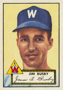 1952 Topps Jim Busby #309 Baseball Card
