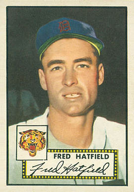1952 Topps Fred Hatfield #354 Baseball Card
