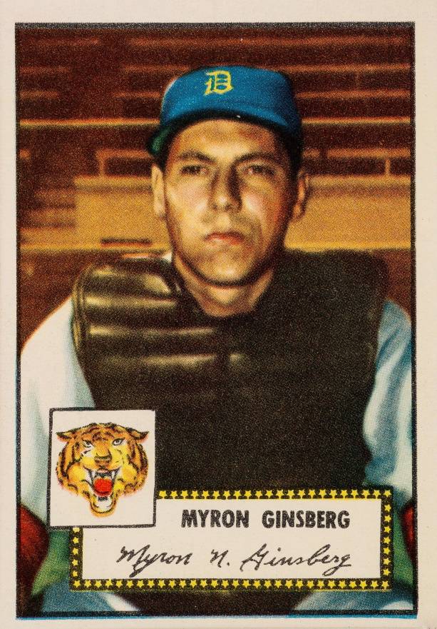 1952 Topps Myron Ginsberg #192 Baseball Card