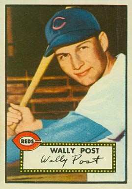 1952 Topps Wally Post #151 Baseball Card