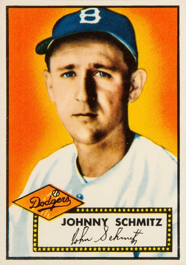 1952 Topps Johnny Schmitz #136 Baseball Card