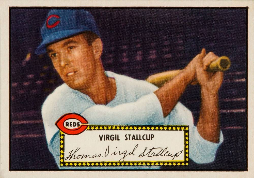 1952 Topps Virgil Stallcup #69b Baseball Card