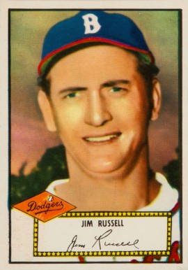 1952 Topps Jim Russell #51 Baseball Card
