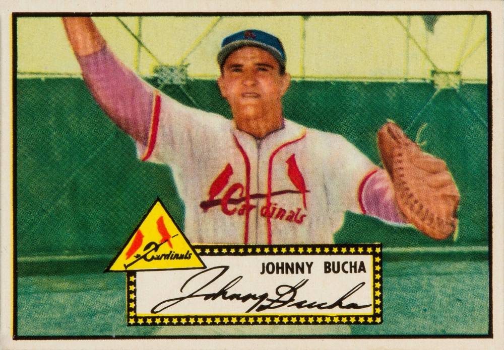 1952 Topps Johnny Bucha #19b Baseball Card
