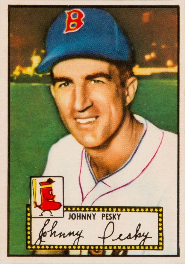 1952 Topps Johnny Pesky #15 Baseball Card
