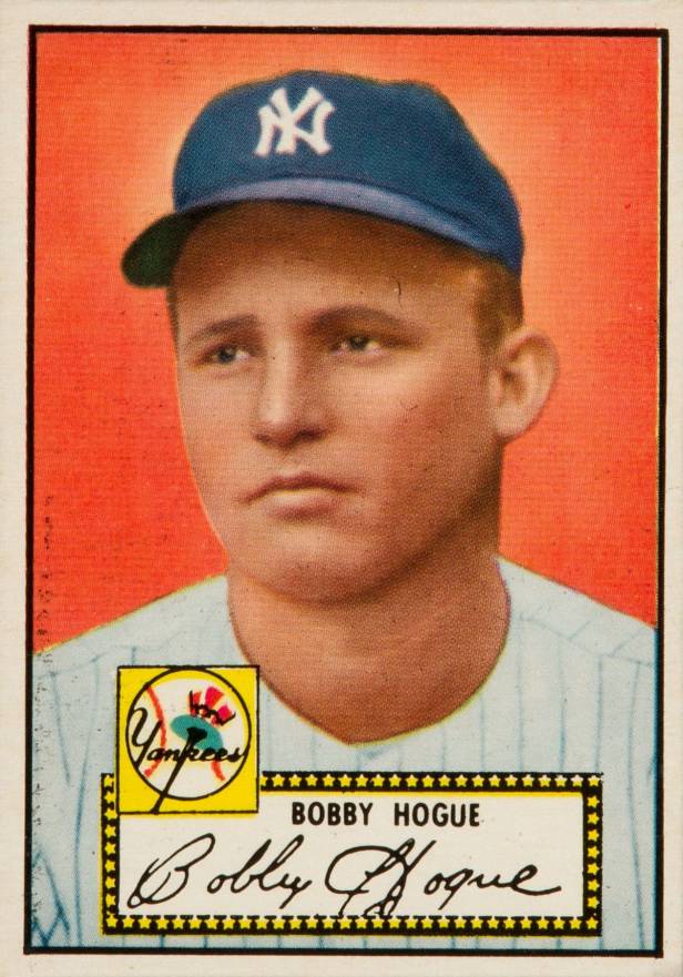 1952 Topps Bobby Hogue #9b Baseball Card