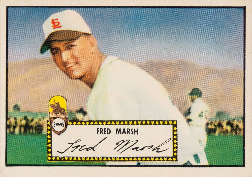 1952 Topps Fred Marsh #8 Baseball Card