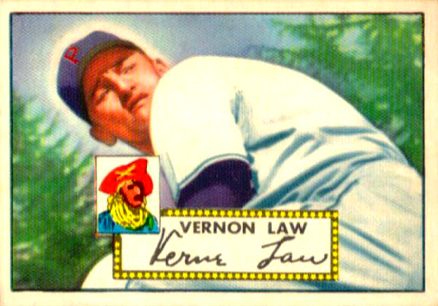1952 Topps Vernon Law #81 Baseball Card
