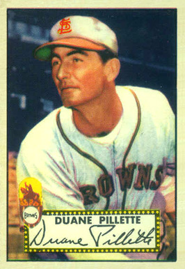 1952 Topps Duane Pillette #82 Baseball Card