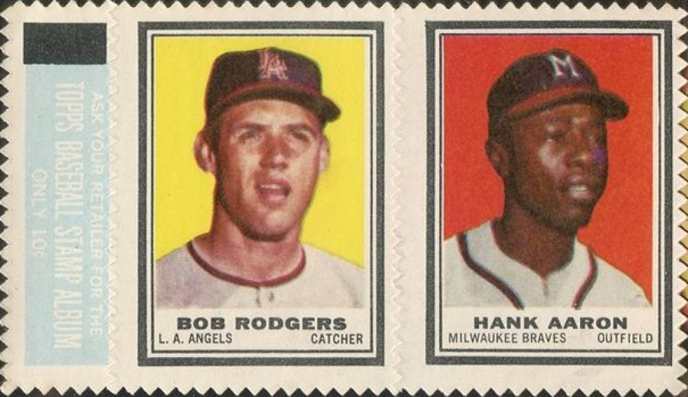 1962 Topps Stamp Panels Rodgers/Aaron # Baseball Card
