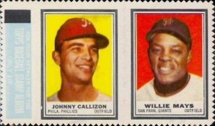 1962 Topps Stamp Panels Callison/Mays # Baseball Card