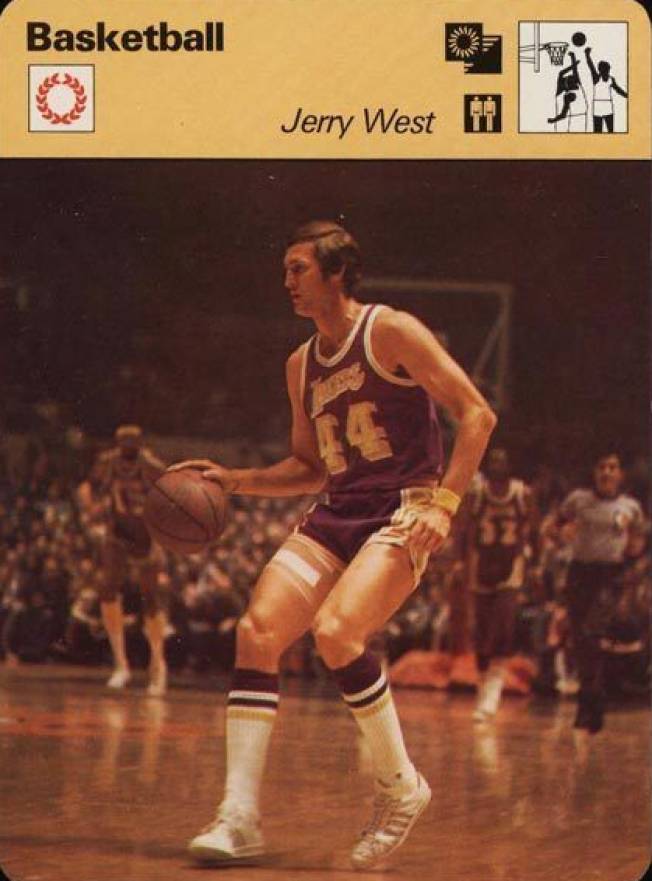 1977 Sportscaster Jerry West #08-10 Basketball Card