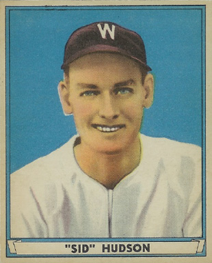 1941 Play Ball "Sid" Hudson #46 Baseball Card