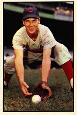 1953 Bowman Color Bobby Adams #108 Baseball Card