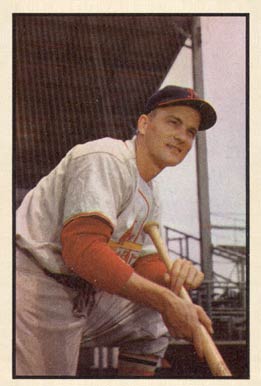 1953 Bowman Color Larry Miggins #142 Baseball Card