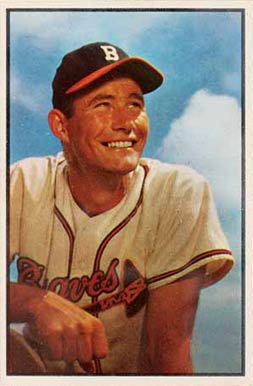 1953 Bowman Color Joe Adcock #151 Baseball Card