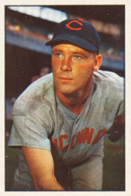 1953 Bowman Color Herman Wehmeier #23 Baseball Card