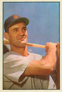 1953 Bowman Color Walt Dropo #45 Baseball Card