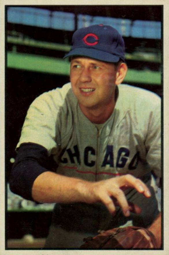 1953 Bowman Color Bob Rush #110 Baseball Card