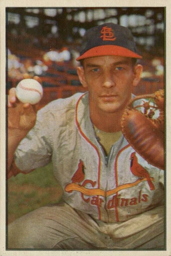 1953 Bowman Color Del Rice #53 Baseball Card