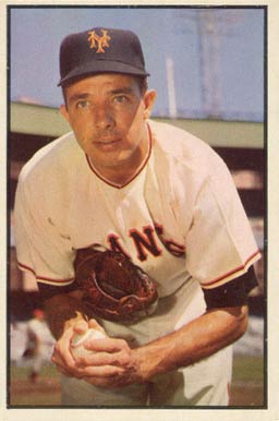 1953 Bowman Color Jim Hearn #76 Baseball Card