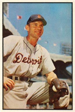 1953 Bowman Color Steve Souchock #91 Baseball Card