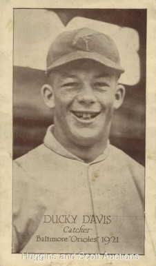 1921 Baltimore Orioles Tip Top  Ducky Davis #4 Baseball Card