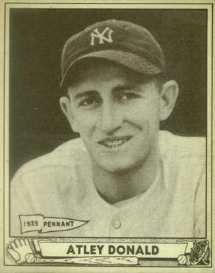 1940 Play Ball Atley Donald #121 Baseball Card