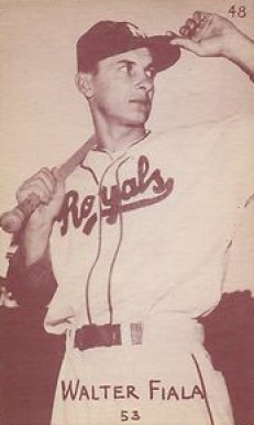 1953 Canadian Exhibits Walter Fiala #48 Baseball Card