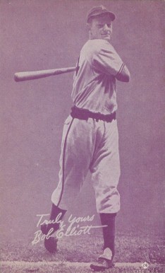 1953 Canadian Exhibits Bob Elliott #26 Baseball Card