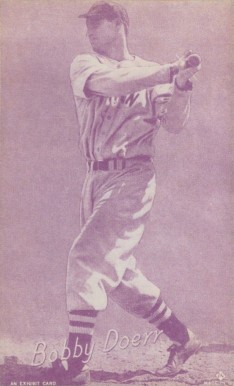 1953 Canadian Exhibits Bobby Doerr #24 Baseball Card