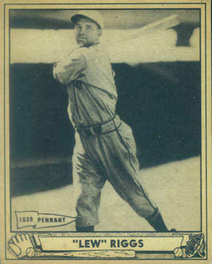 1940 Play Ball "Lew" Riggs #78 Baseball Card