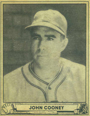 1940 Play Ball John Cooney #60 Baseball Card