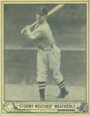 1940 Play Ball "Stormy Weather" Weatherly #49 Baseball Card
