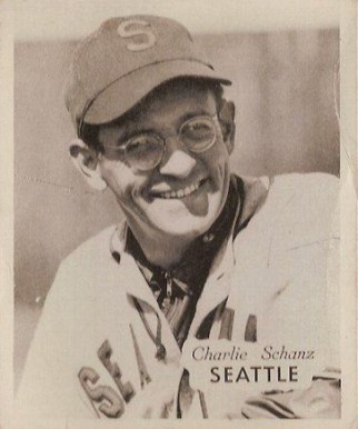 1949 Hage's Dairy Charlie Schanz #6 Baseball Card