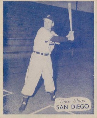 1949 Hage's Dairy Vince Shupe #12 Baseball Card