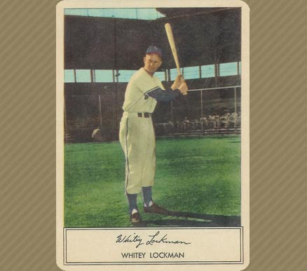1953 Stahl-Meyer Franks Whitey Lockman # Baseball Card