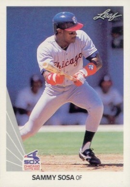 1990 Leaf Sammy Sosa #220 Baseball Card