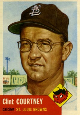 1953 Topps Clint Courtney #127 Baseball Card