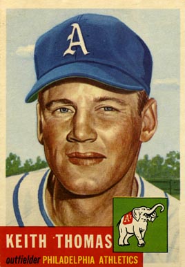1953 Topps Keith Thomas #129 Baseball Card