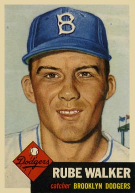 1953 Topps Rube Walker #134 Baseball Card