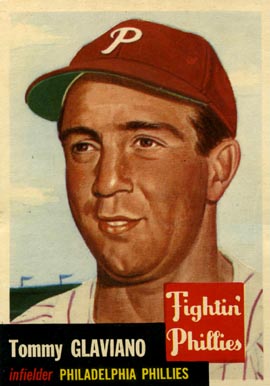 1953 Topps Tommy Glaviano #140 Baseball Card