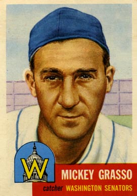 1953 Topps Mickey Grasso #148 Baseball Card