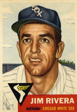 1953 Topps Jim Rivera #156 Baseball Card